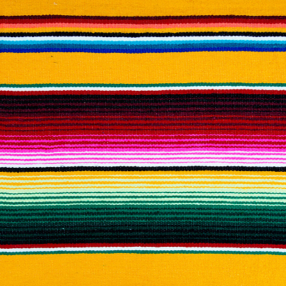 Cinco de Mayo Mexico Fiesta Sarape Textile Background