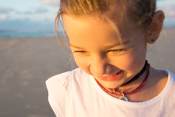 istock Shy little girl smiling 494605008