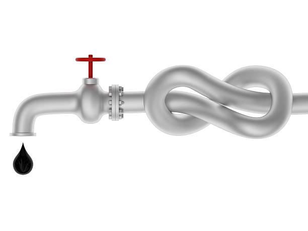 istock Oil pipe tied in a bungle 494605466
