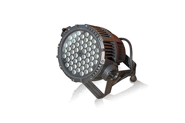 istock Recessed spotlights on white background for Outdoor lighting. 494613600