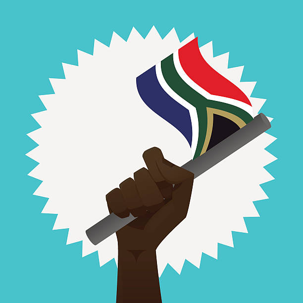 South-africa flag South-africa flag apartheid sign stock illustrations