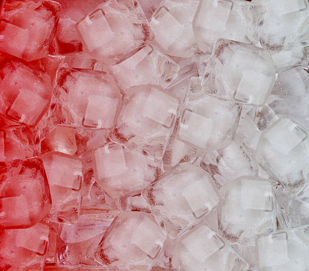 istock Background of red ice cubes 494616552