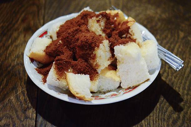 istock Bread topped with milk and Chocolate Volcanic cold snap 494617114