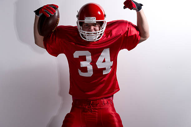 istock Angry American football player 494618110