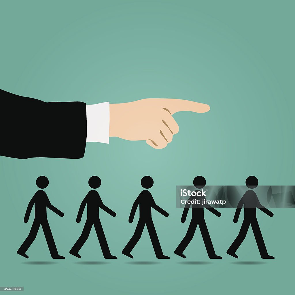 Cues walk forward. Vector illustrator EPS 10 Adult stock vector