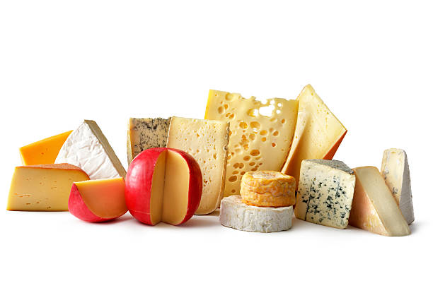 сыр:  разнообразие - cheese isolated portion dutch culture стоковые фото и изображения