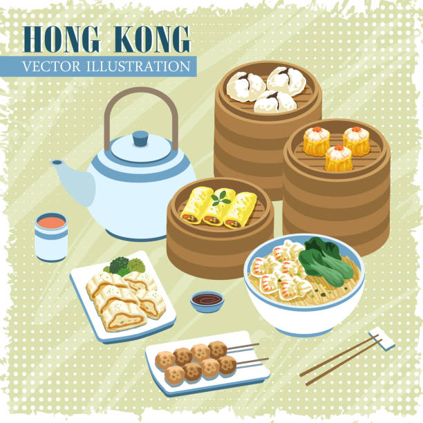 ilustrações de stock, clip art, desenhos animados e ícones de cozinhas de hong kong - fish cakes illustrations