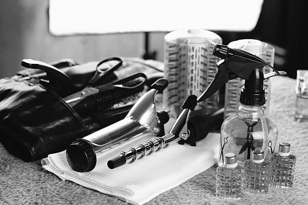 Tools hairdresser comb scissors
