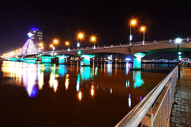 istock Song Han Bridge at night in Danang, Vietnam 494620233