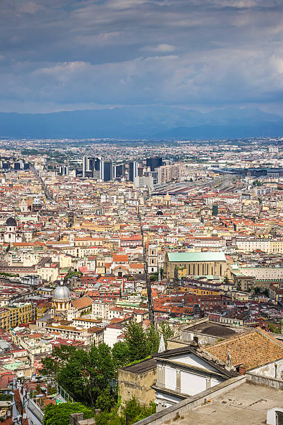 Naples town, Italy stock photo