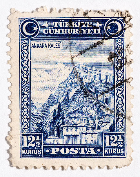 istock Vintage antique old postage stamp from Turkey 494623981