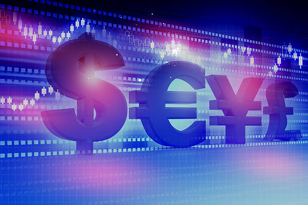 istock Global Currencies, stock market chart. 494624359