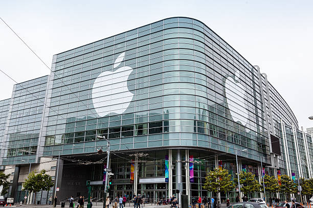 Apple WWDC at Moscone Center in San Francisco stock photo