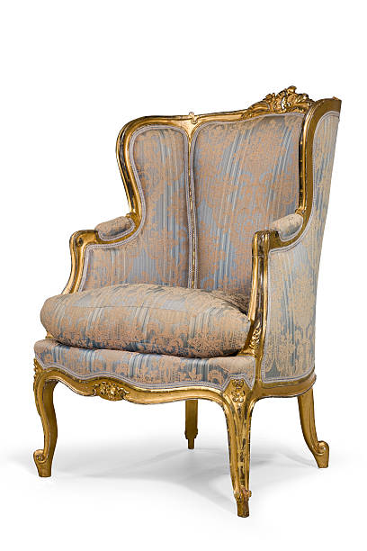 istock antique upholstered wing arm chair  isolated on white with clipp 494632824