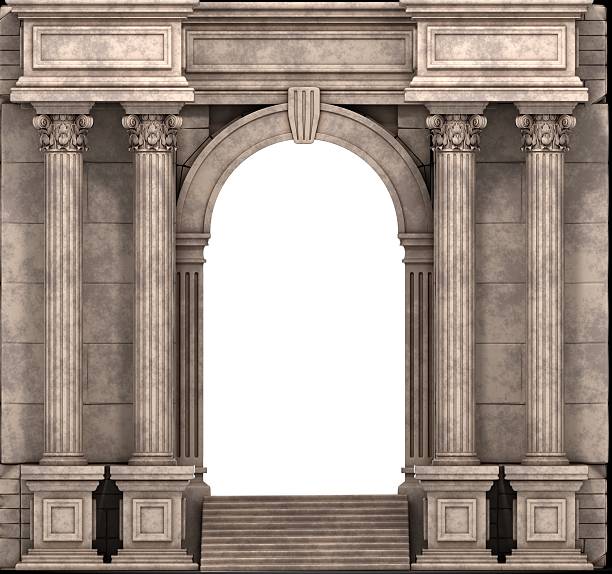 istock Stone Steps And Entry Way With Corinthian Columns 494636226