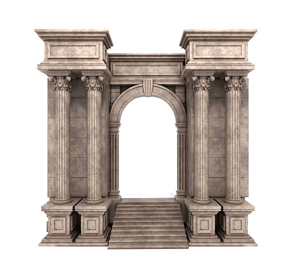 istock Stone Steps And Entry Way With Corinthian Columns 494636338