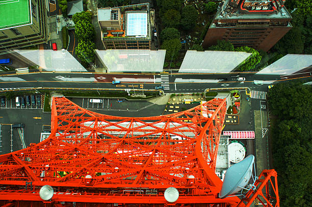 Tokyo Tower, City view, Minato, Tokyo, Japan stock photo