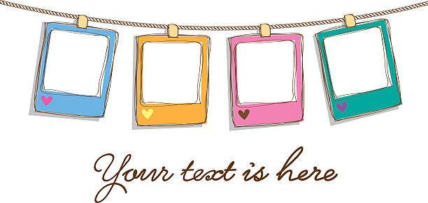 cute frame hanging cute frame 21st century photos stock illustrations