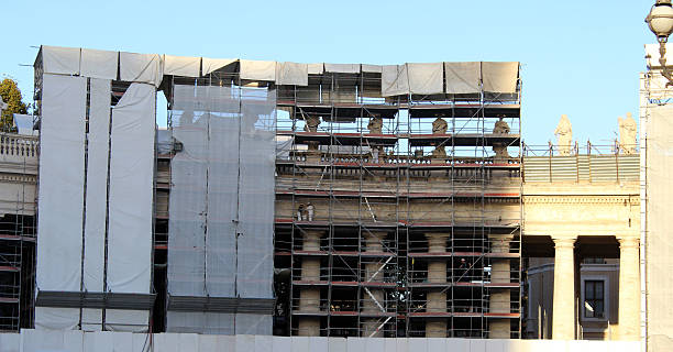 istock Scaffolding St. Peter's Basilica Colonnade, Rome, Italy 494638414