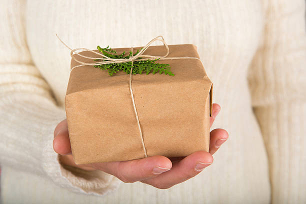 istock Woman hands holding a gift box 494640490
