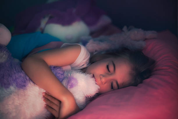 sogno - dreams child sleeping little girls foto e immagini stock