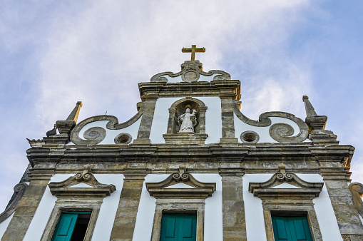 The catholic church in Itcare Morro de Sao Paulo, Salvador, Brazil