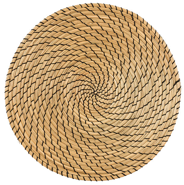 istock top view of  handmade wicker placemat surface 494661078
