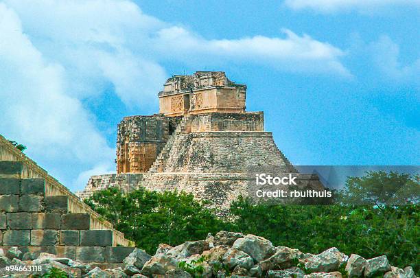 Piramide Of Uxmal Mexico Stock Photo - Download Image Now - Mexico, Uxmal, 16th Century Style