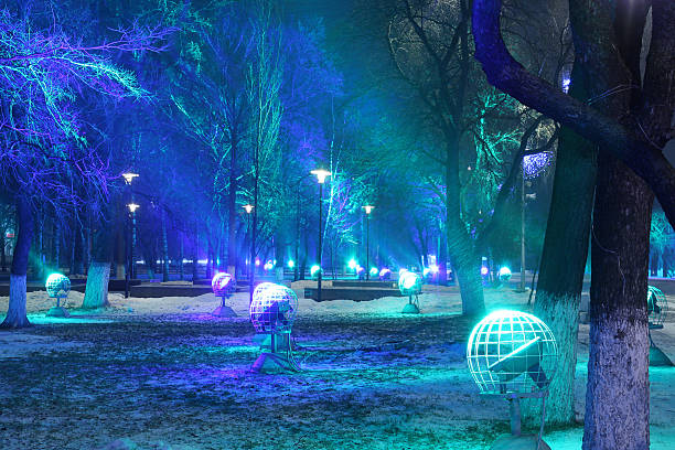 istock Christmas Night city. 494663436