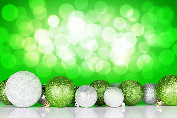 istock Christmas background with baubles and bokeh 494664198