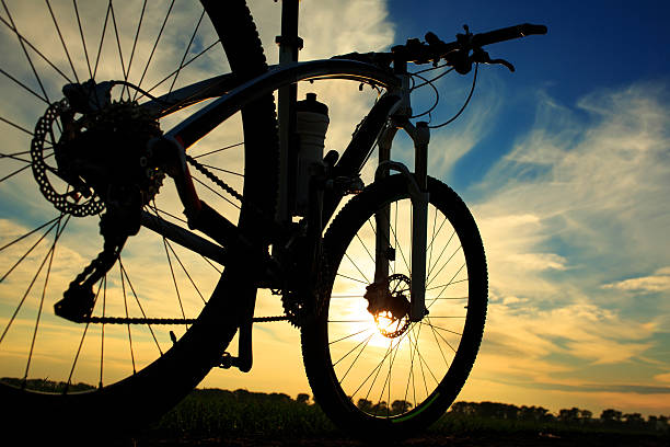 istock bicycle on a road. travel concept 494665760