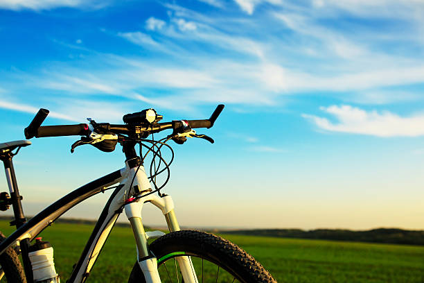 istock bicycle on a road. travel concept 494665828