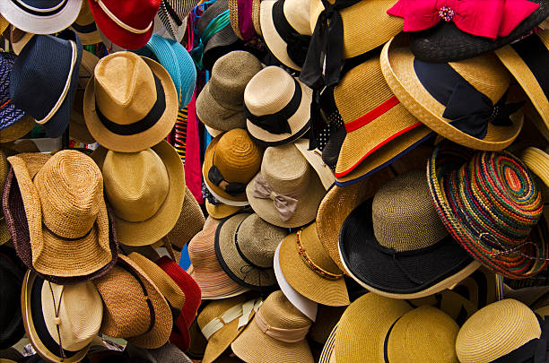 Hat Display in Local Market