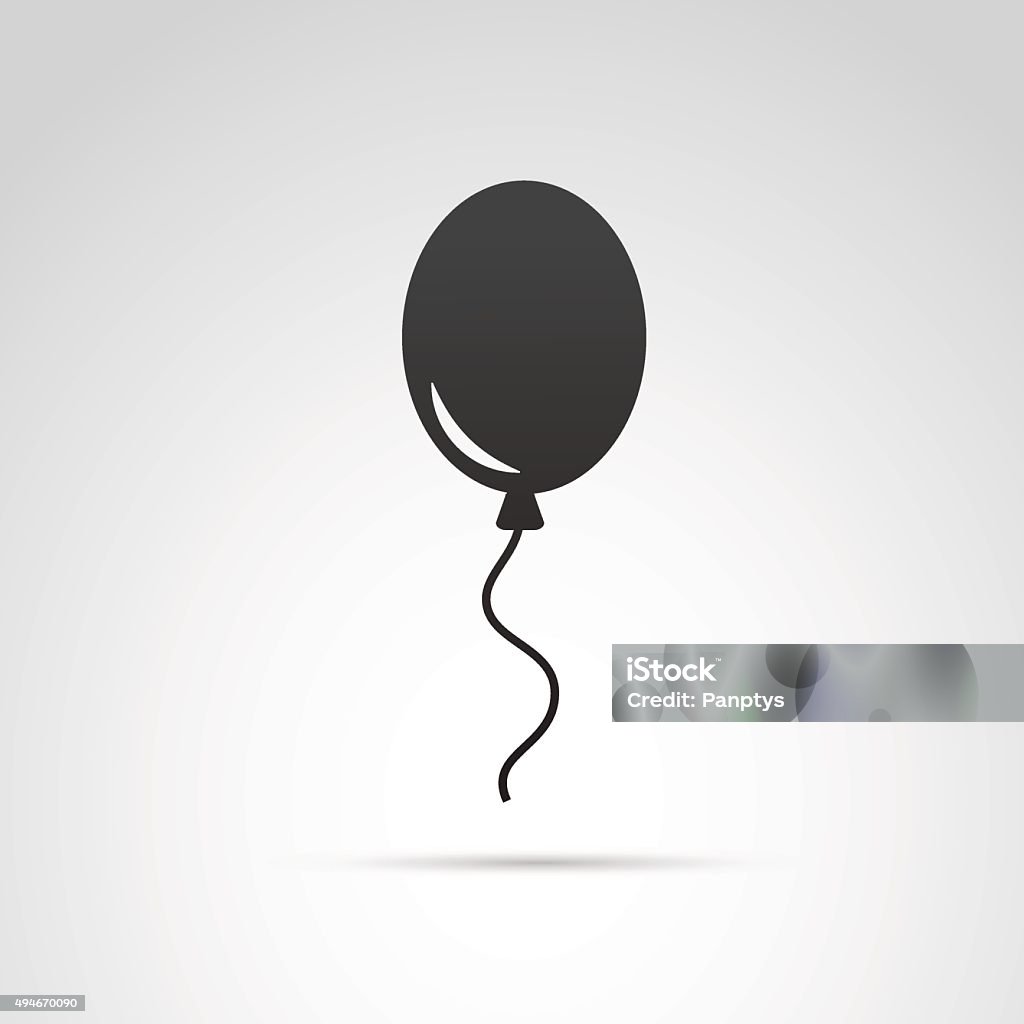 Balloon icon isolated on white background. Vector art. Balloon stock vector