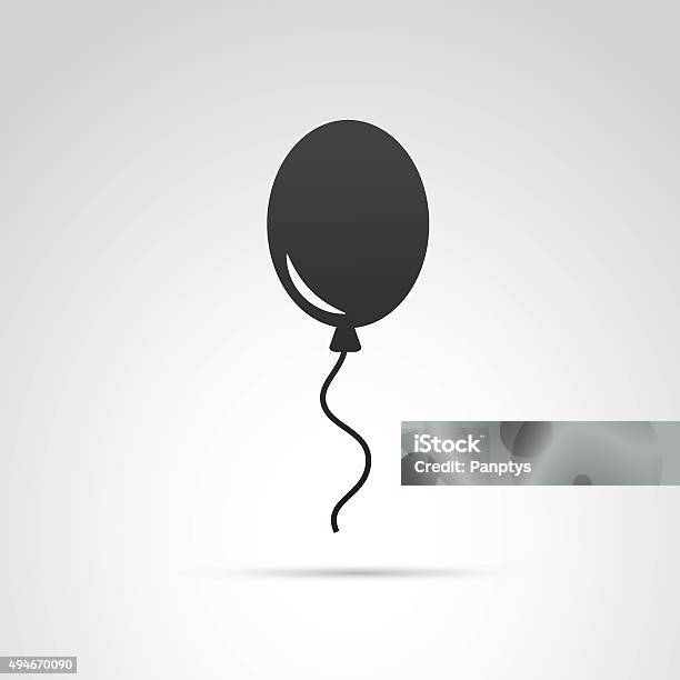 Balloon Icon Isolated On White Background Stock Illustration - Download Image Now - Balloon, Hot Air Balloon, Icon Symbol