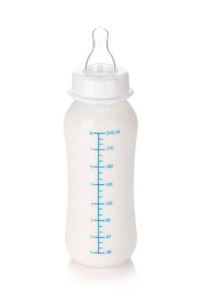 istock Baby bottle with milk 494672230