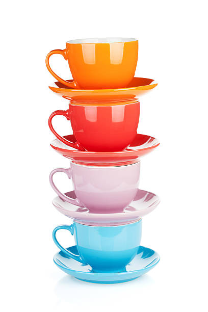 istock Set of colorful cups 494672370