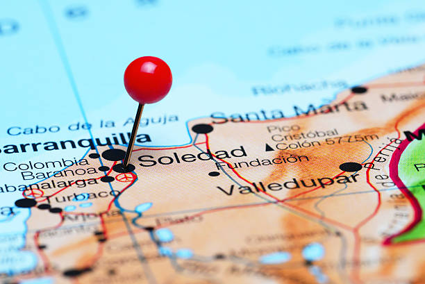 istock Soledad pinned on a map of America 494673202