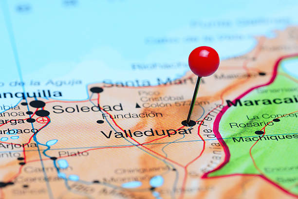 istock Valledupar pinned on a map of America 494673270