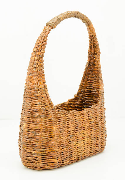istock basket made of waste paper isolated 494673723