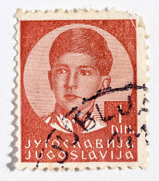 istock Vintage antique old postage stamp from Jugoslavia 494674035