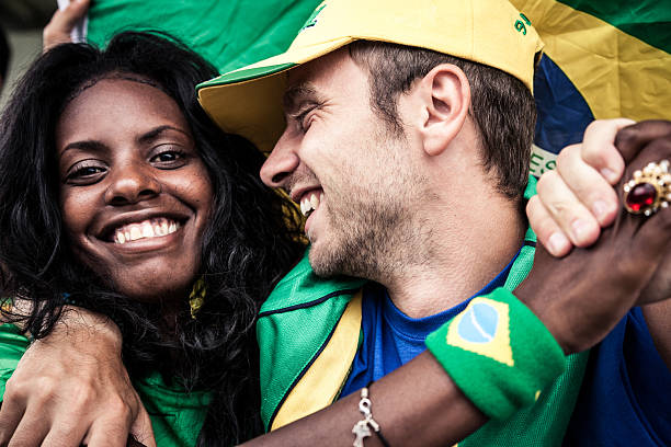 istock Brazilian fans during a soccer match 494676359