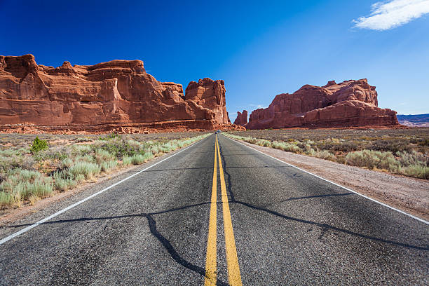 istock Road in Arches State Park, Utah, USA 494677229