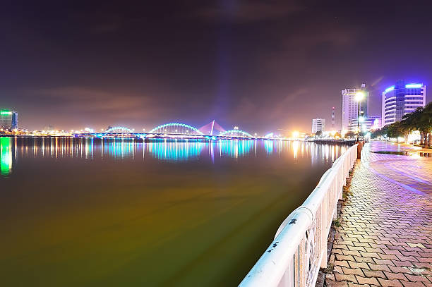 istock Song Han Bridge at night in Danang, Vietnam 494678535