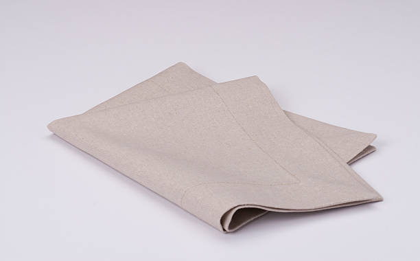 istock Natural Linen Napkin On White Background 494679517