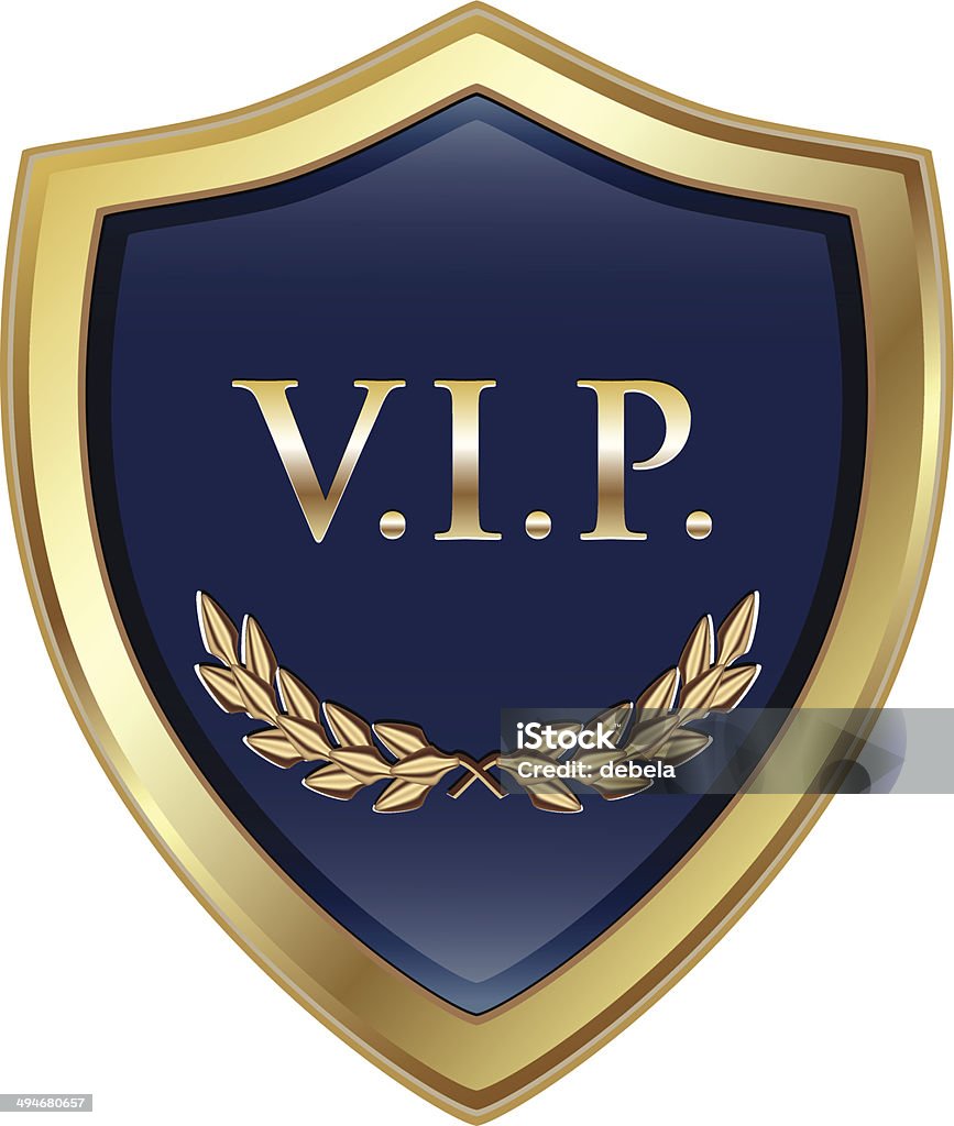Vip Sheld Vip Gold Shiled Stock Illustration - Download Image Now - Icon Symbol ...
