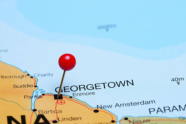 istock Georgetown pinned on a map of America 494698176