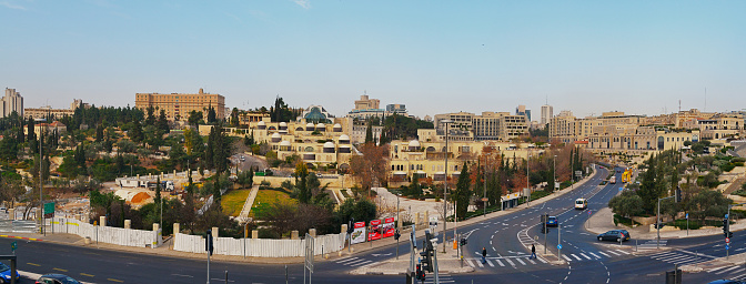 Jerusalem. On the border of the old and new city. Israel.