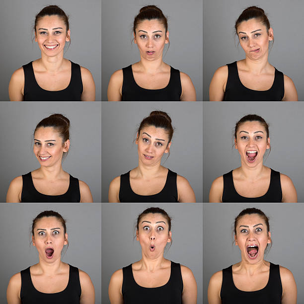 istock Young woman making facial expressions 494706014