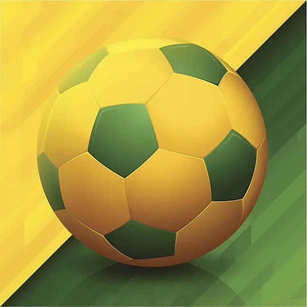 Vector illustration of Brazil Soccer